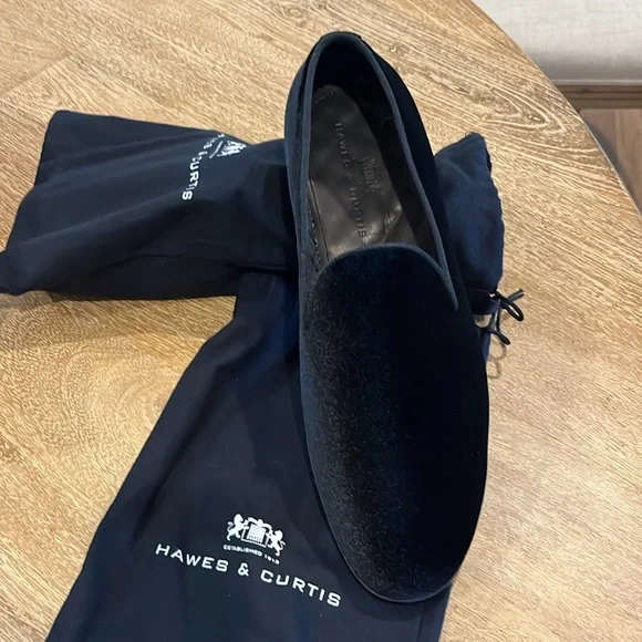 Hawes & Curtis velvet padded loafers from the UK Hawes & Curtis Men main image 4